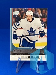 2017-18 Upper Deck Andreas Borgman #229 Young Guns Rookie Maple Leafs